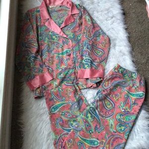 Victoria’s Secret Vintage Gold Label Pajama Set